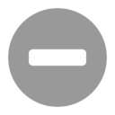 Gray dash icon